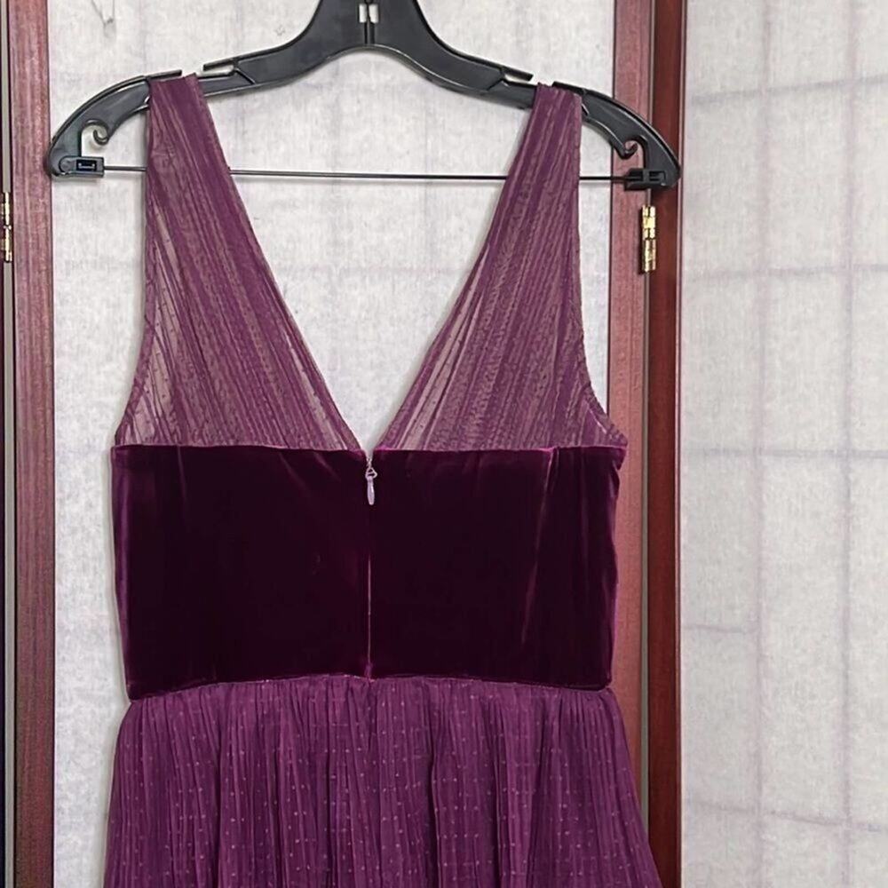 NWT BCBGMAXARAZIA TIERED RUFFLE TULLE MAXI DRESS‎ SIZE S - Picture 3 of 13